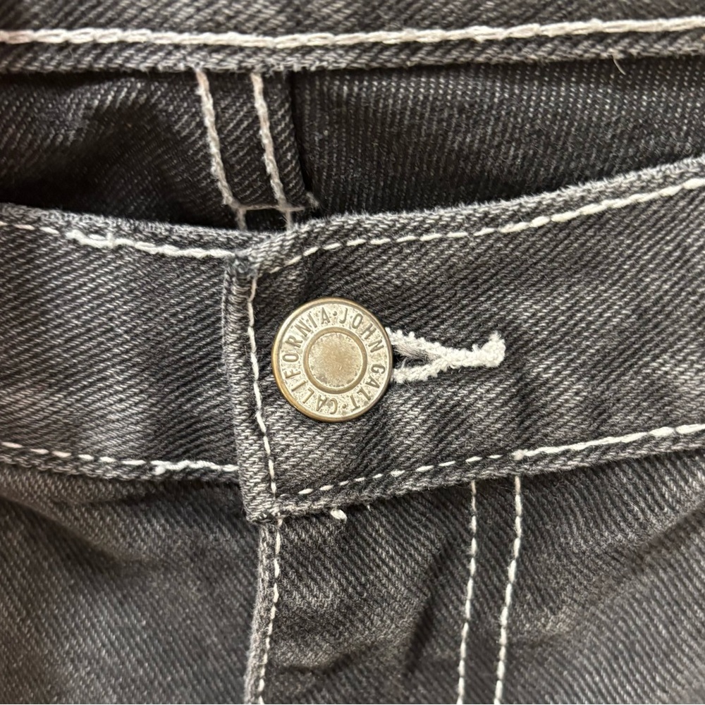 John Galt black high rise carpenter jeans, baggy, size small - Picture 6 of 11